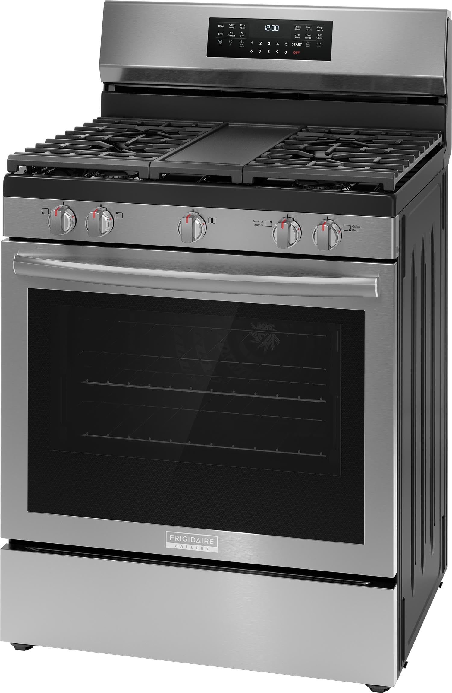 Frigidaire Gallery Smudge-Proof® Stainless Steel 30" Gas Range with Total Convection (5.1 Cu. Ft) - GCRG3060BF