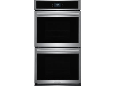 Frigidaire Gallery Smudge-Proof Stainless Steel 27" Double Wall Oven with Total Convection and Air Fry (7.6 Cu.Ft.) - GCWD2767AF