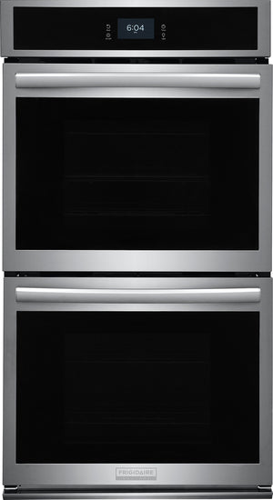 Frigidaire Gallery Smudge-Proof Stainless Steel 27" Double Wall Oven with Total Convection and Air Fry (7.6 Cu.Ft.) - GCWD2767AF