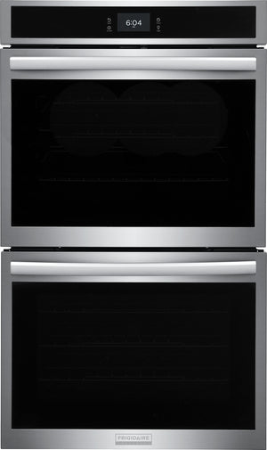 Frigidaire Gallery Smudge-Proof Stainless Steel 30" Double Wall Oven with Total Convection (10.6 Cu. Ft)- GCWD3067AF
