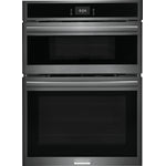 Frigidaire Gallery Smudge-Proof Black Stainless Steel 30" Wall Oven and Microwave Combination (1.7 Cu. Ft. / 5.3 Cu. Ft.) - GCWM3067AD