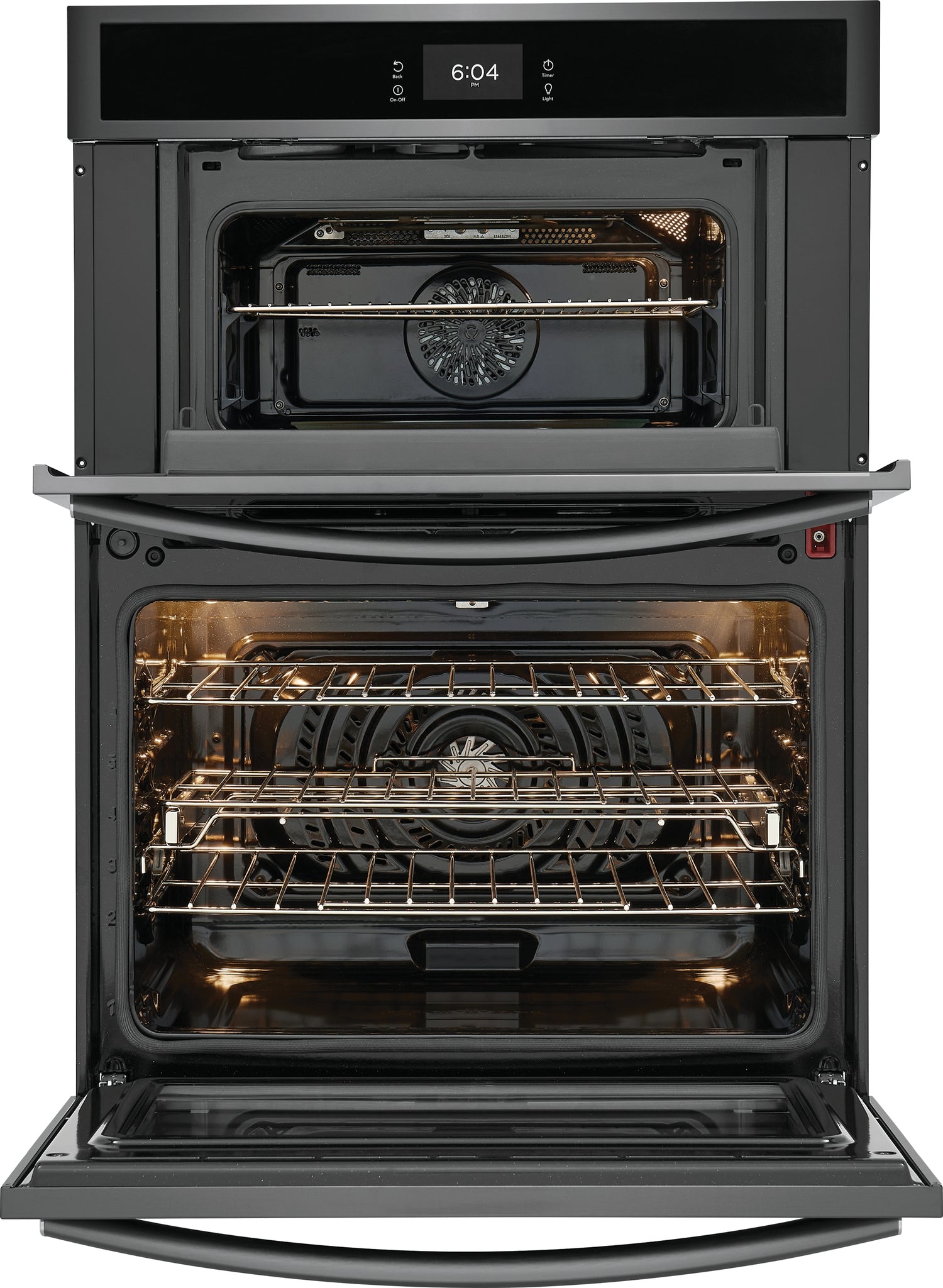 Frigidaire Gallery Smudge-Proof Black Stainless Steel 30" Wall Oven and Microwave Combination (1.7 Cu. Ft. / 5.3 Cu. Ft.) - GCWM3067AD