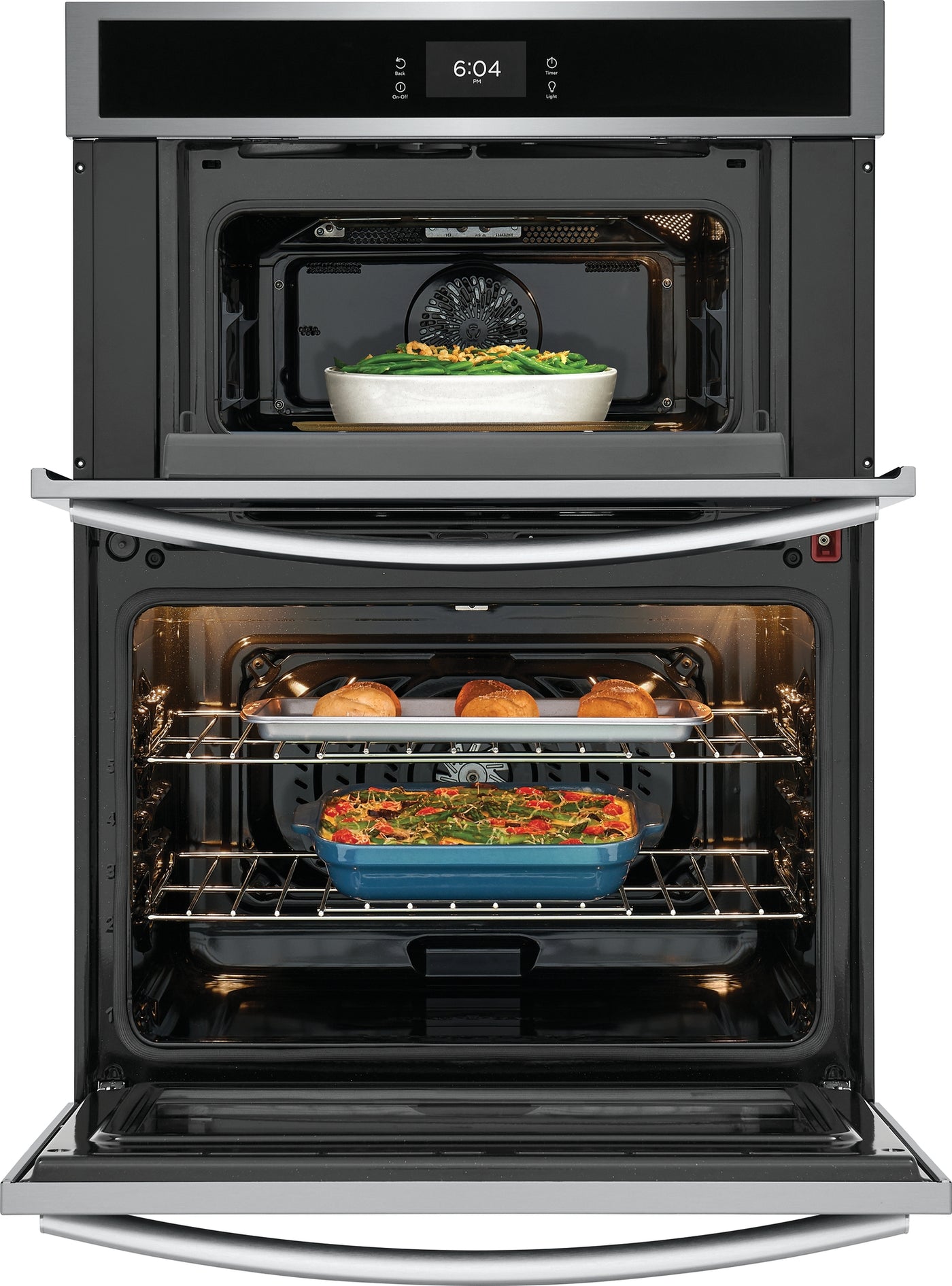 Frigidaire Gallery Smudge-Proof Stainless Steel 30" Wall Oven and Microwave Combination (1.7 Cu. Ft. / 5.3 Cu. Ft.) - GCWM3067AF