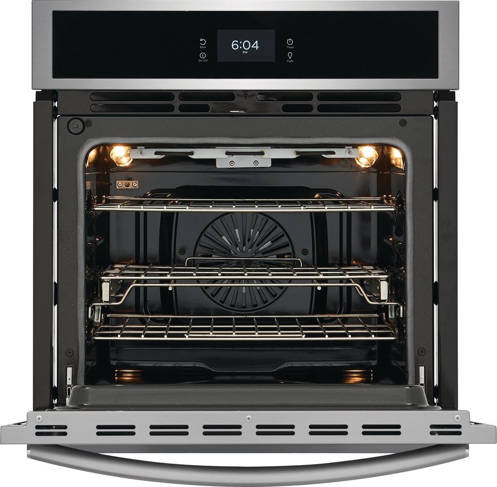 Frigidaire Gallery Smudge-Proof Stainless Steel 27" Single Wall Oven with Total Convection and Air Fry (3.8 Cu.Ft) - GCWS2767AF