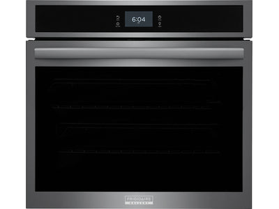 Frigidaire Gallery Smudge-Proof Black Stainless Steel 30" Single Wall Oven with Total Convection (5.3 Cu. Ft) - GCWS3067AD