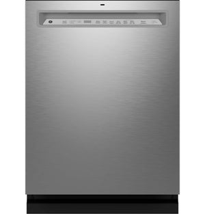 GE 24" Fingerprint Resistant Stainless Steel Front Control Dishwasher with Stainless Steel Interior and Third Rack - GDF670SYVFS