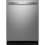 GE 24" Fingerprint Resistant Stainless Steel Top Control Dishwasher with Stainless Steel Interior and Third Rack - GDT650SYVFS