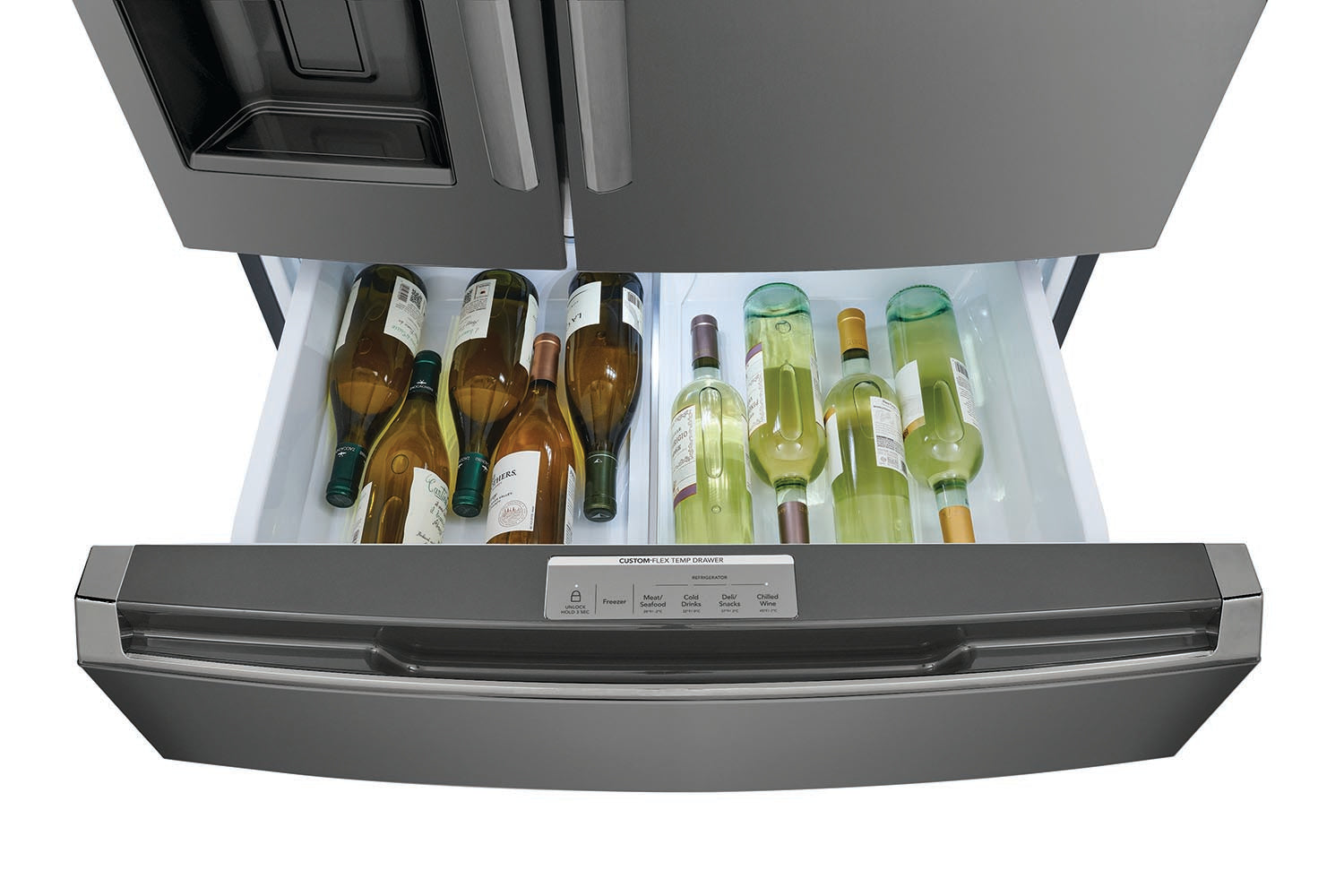 Frigidaire Gallery 36" 21.5 Cu. Ft. Smudge-Proof® Black Stainless Steel Counter-Depth 4-Door French Door Refrigerator - GRMC2273CD