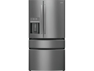 Frigidaire Gallery 36" 21.5 Cu. Ft. Smudge-Proof® Black Stainless Steel Counter-Depth 4-Door French Door Refrigerator - GRMC2273CD