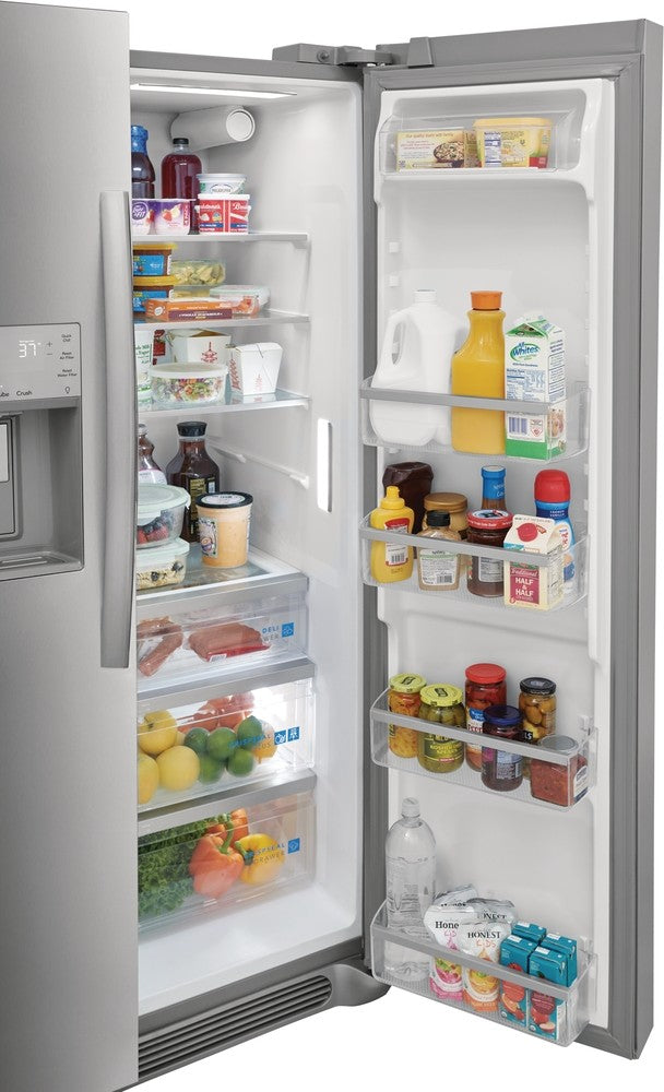Frigidaire Gallery 36.35" 25.6 Cu. Ft. Smudge-Proof® Stainless Steel Side-by-Side Refrigerator - GRSS2652AF