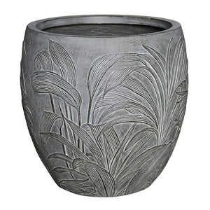 Garden Party Woven Texture Small Planter - Natural Grey