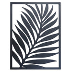Garden Party Tropical Palm Metal Outdoor Art - Black