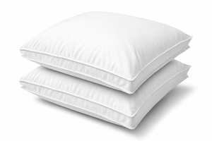 Cotton House 2 Pack 100% Cotton Gusseted King Pillow