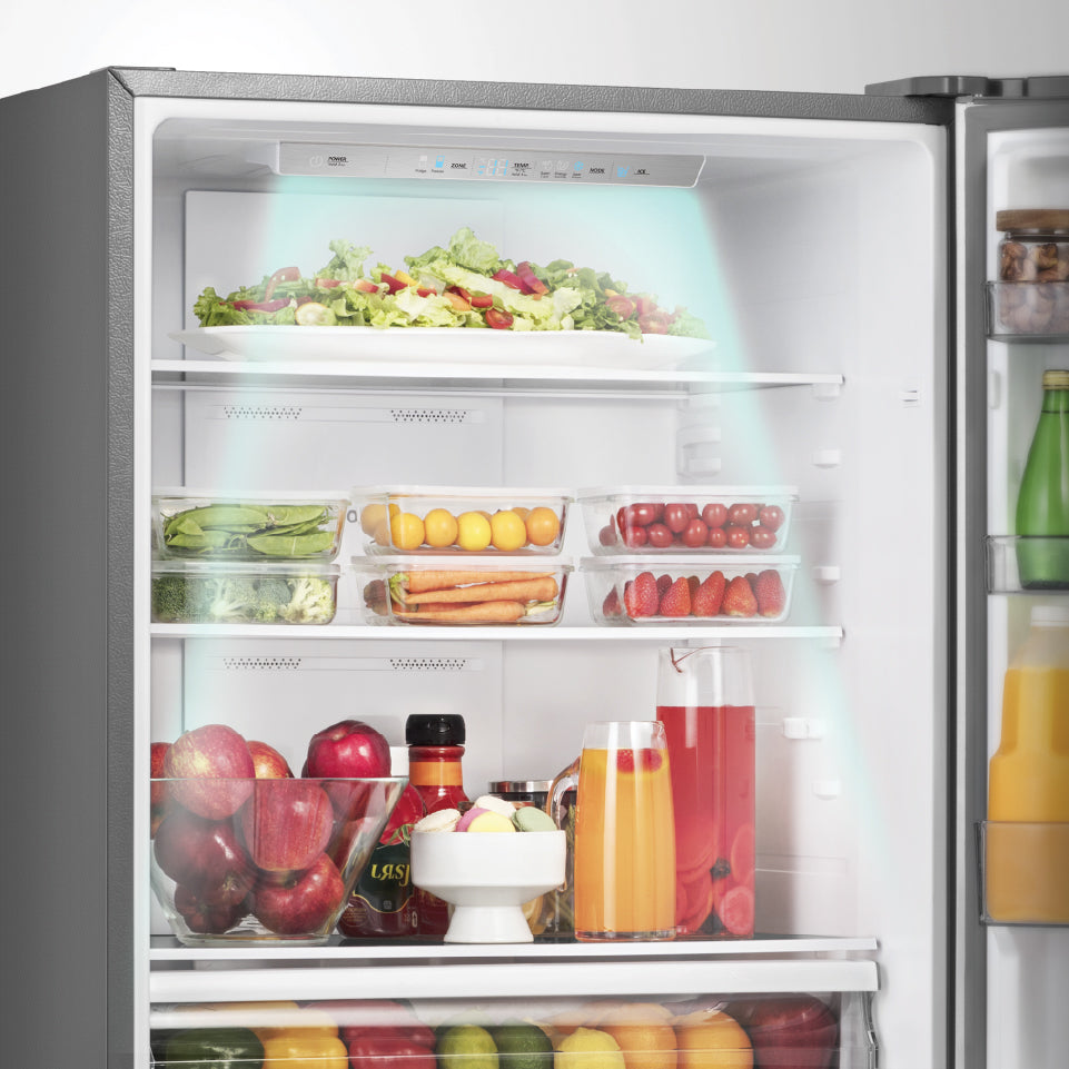 Hisense 31" 17 Cu. Ft. Fingerprint Resistant Titanium Counter-Depth Bottom-Freezer Refrigerator - RB17A2CSE