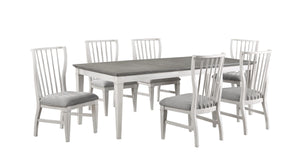 Greyridge Farm 7-Piece Extendable Dining Set - Grey, White