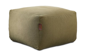 Baka Ottoman Square - Green Corduroy