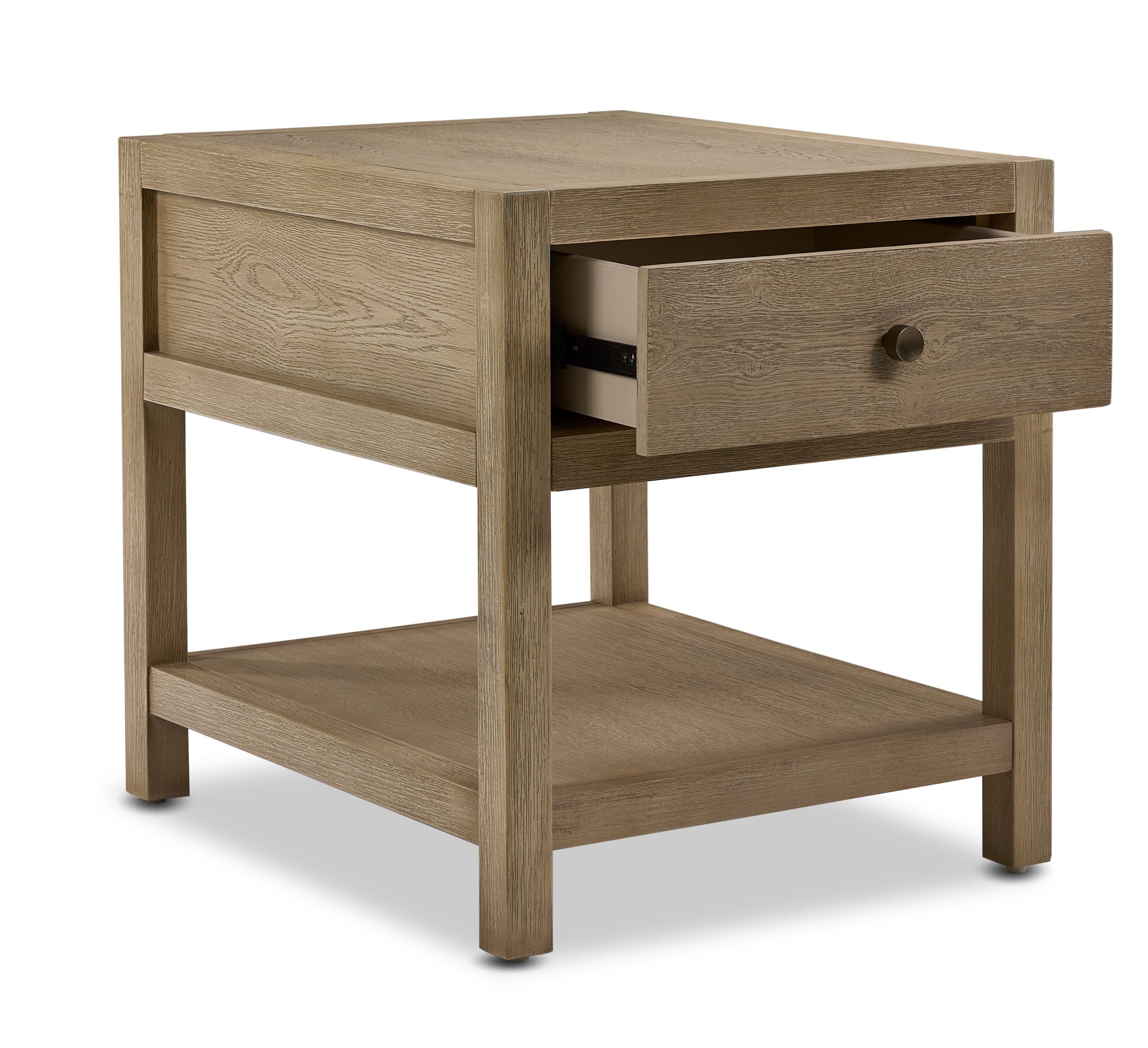 Joliette 22" End Table - Light Tan