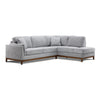 Marquis 2-Piece Sectional with Right Facing Chaise - Grey
