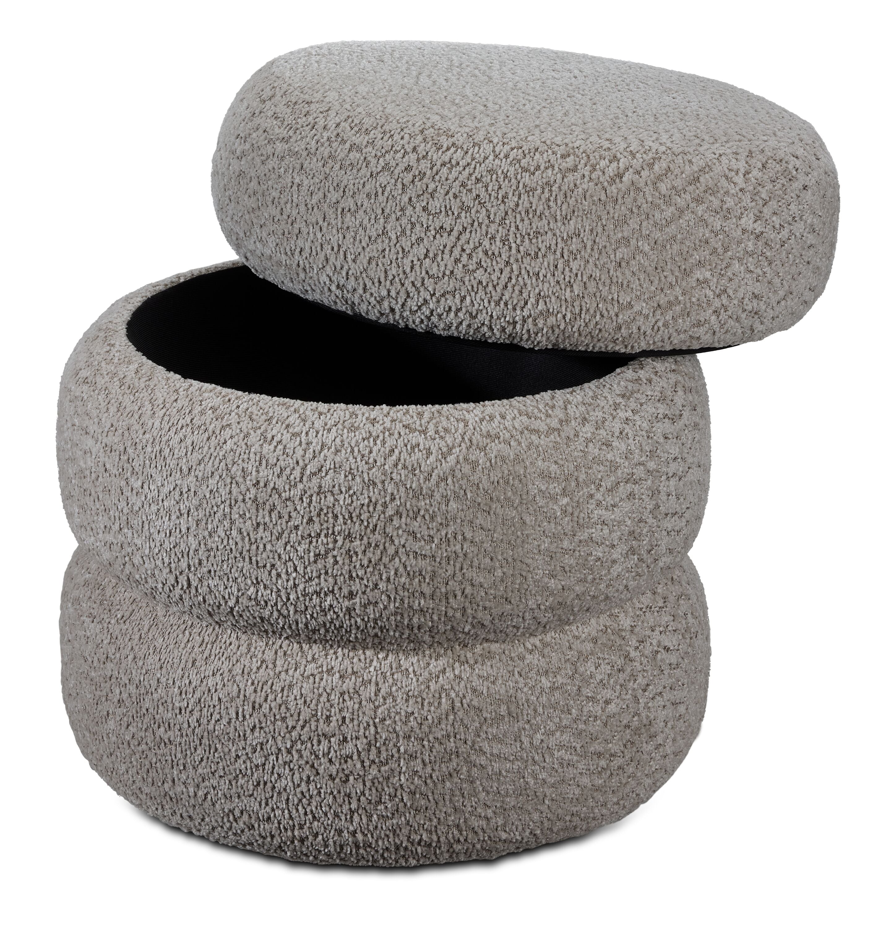 Praline Storage Ottoman - Grey