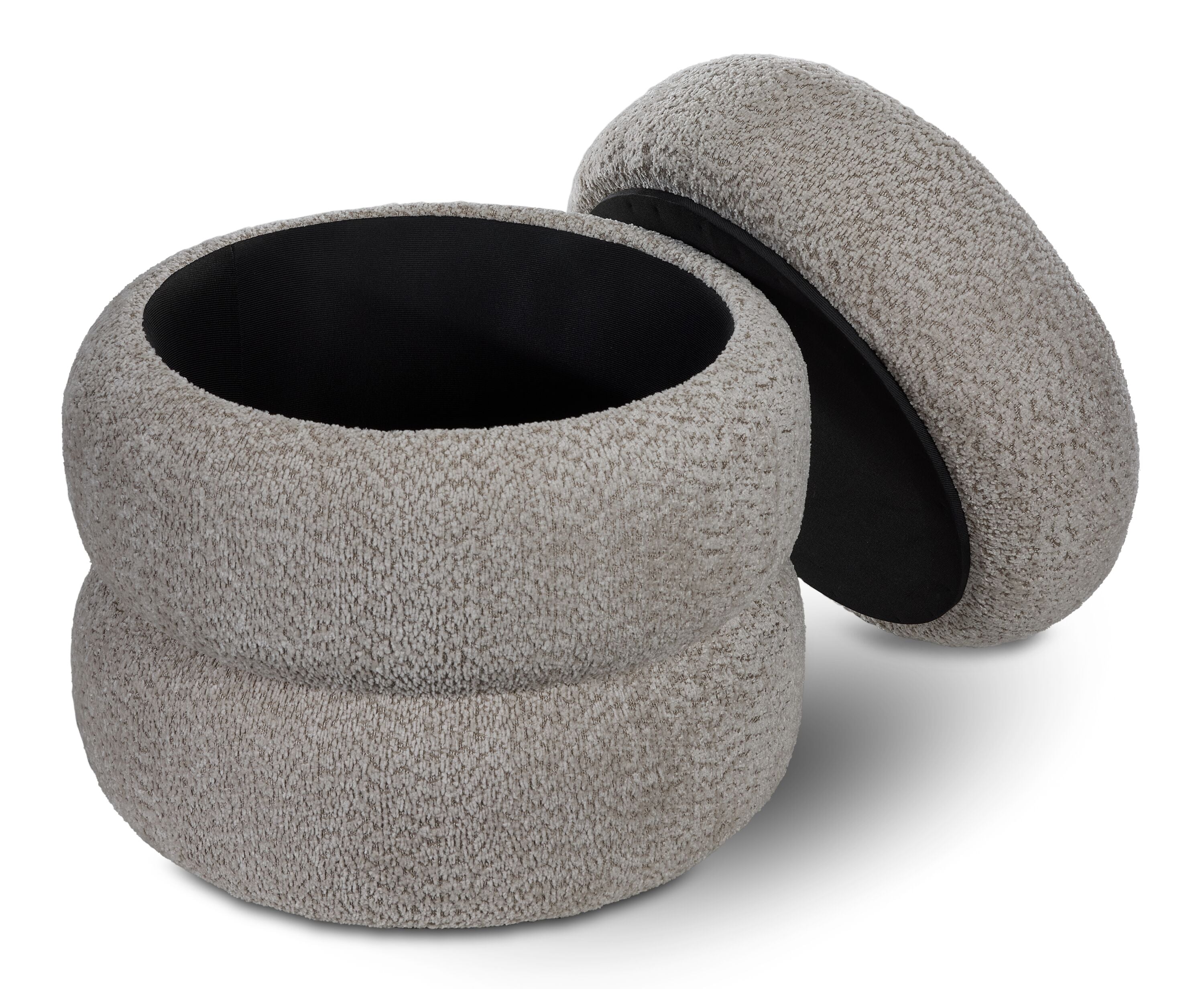 Praline Storage Ottoman - Grey