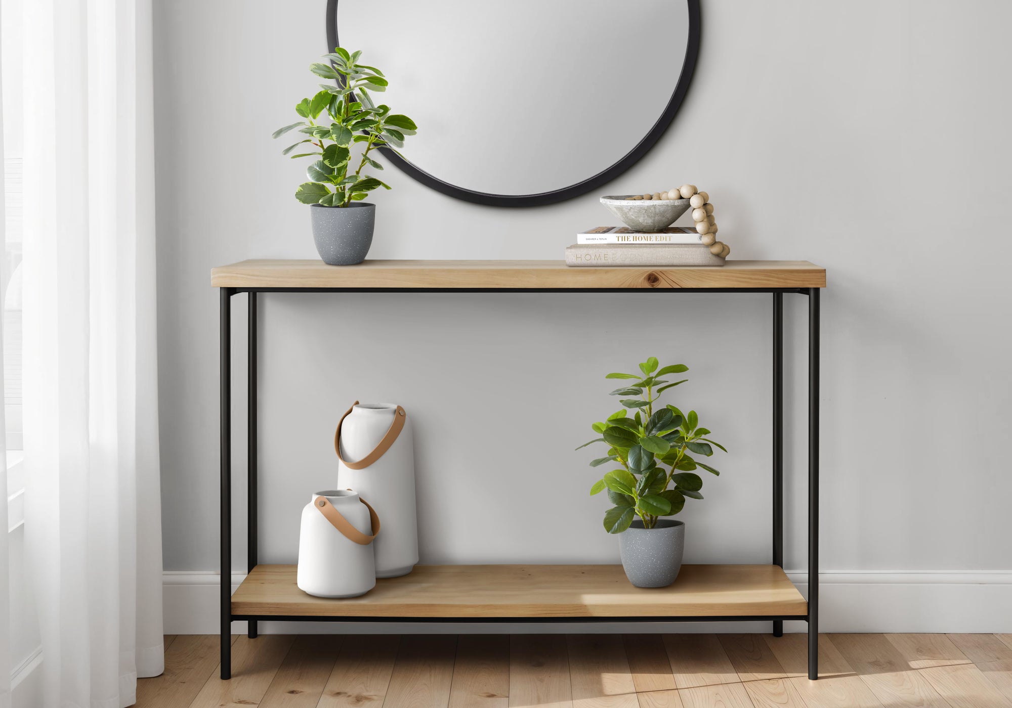 14" Ficus Elastica Plant with 4" Grey Pot - Green - Set of Two