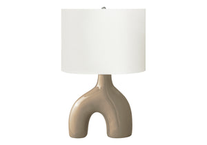 Elm Table Lamp - Brown