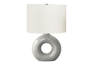 Birch Table Lamp - Light Grey