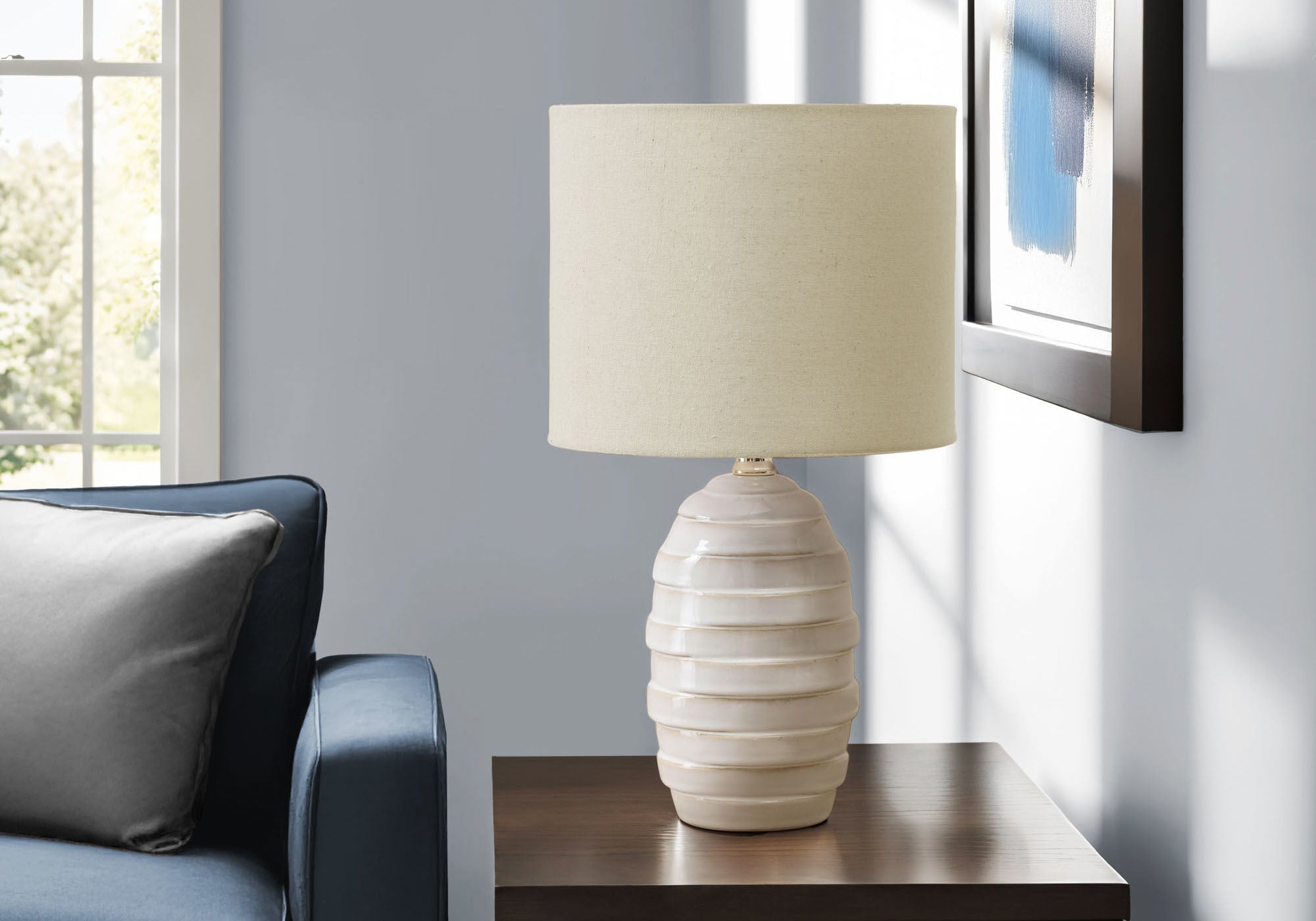 Zenon Table Lamp - Ivory