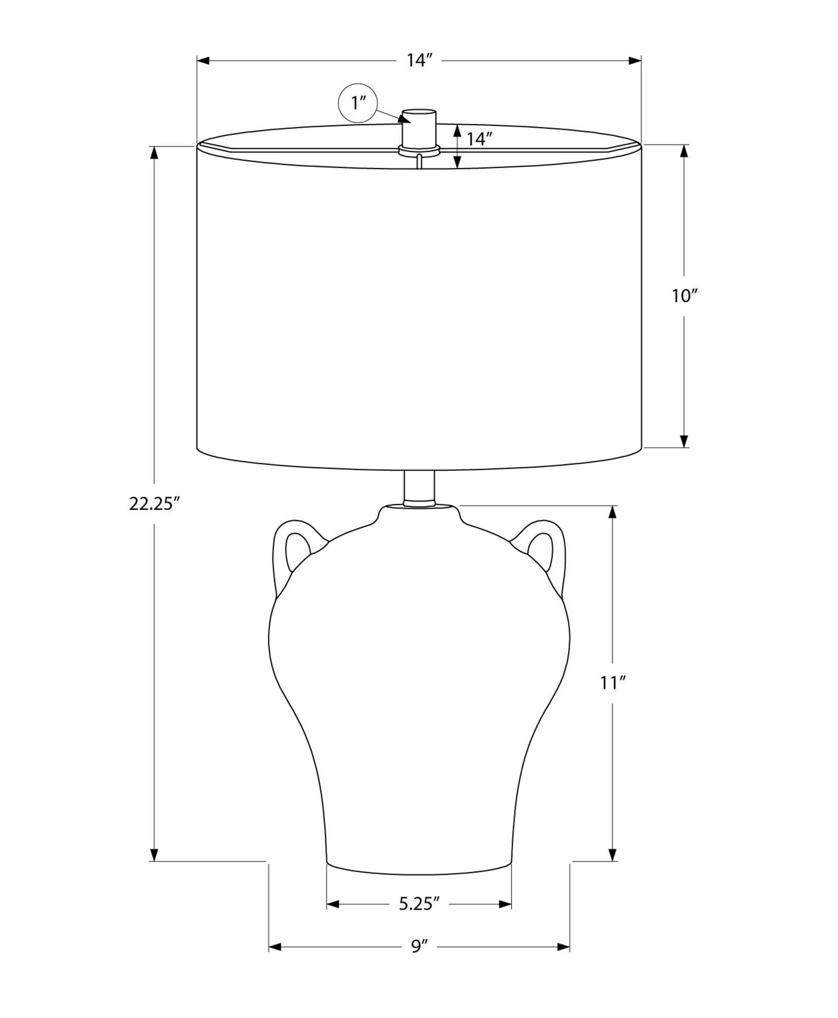 Rilke Table Lamp - Brown