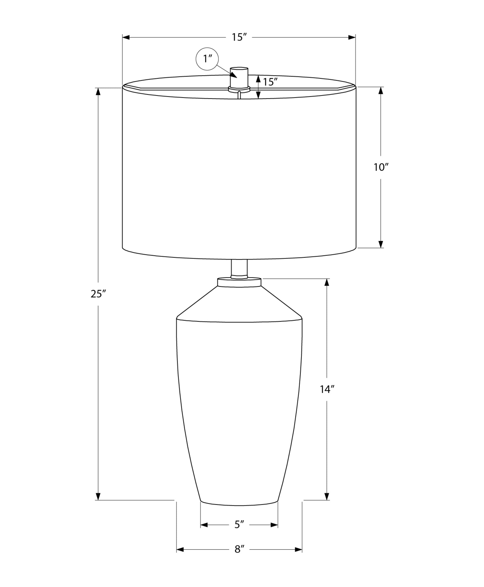 Valeo Table Lamp - Blue