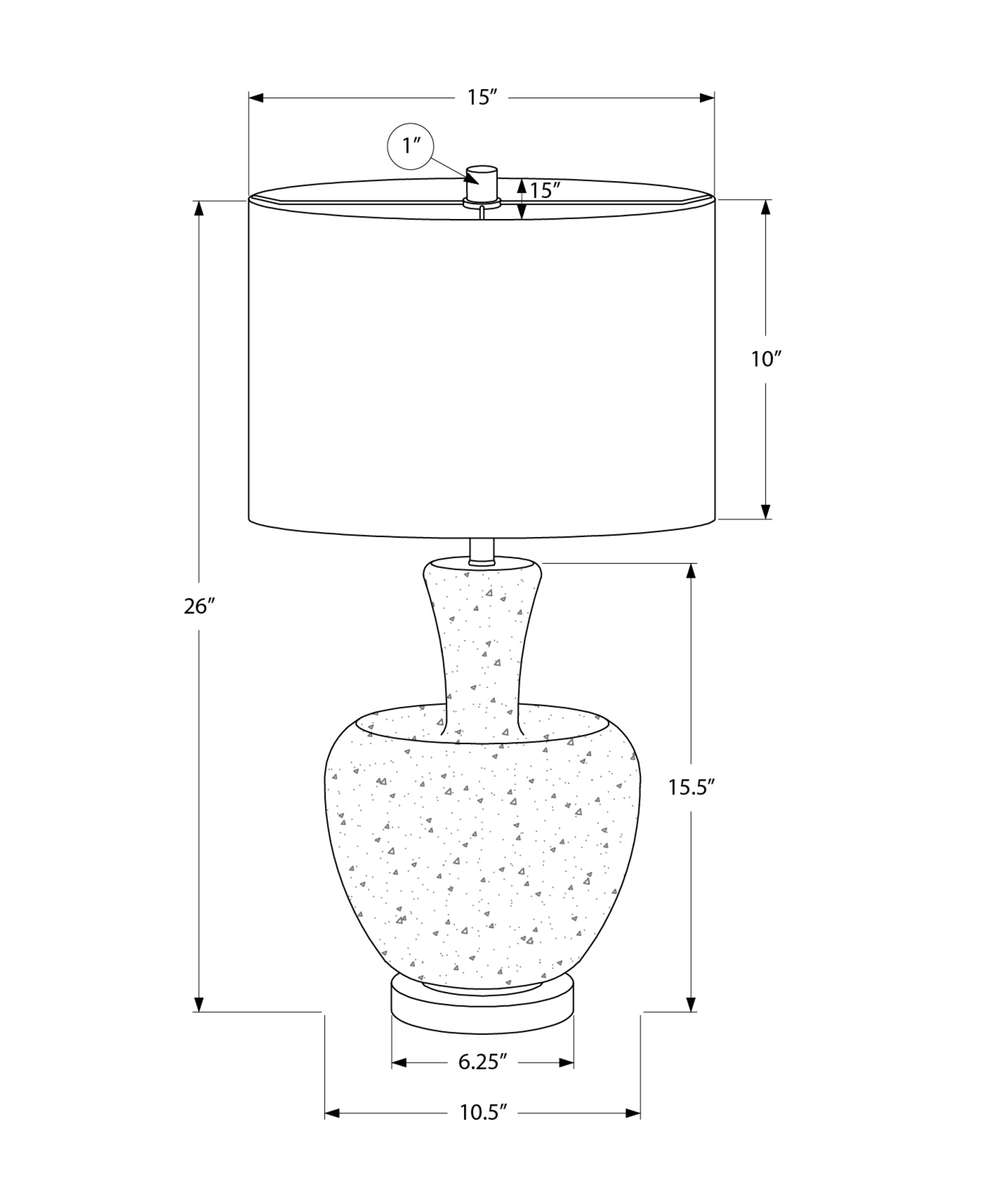 Varoa Table Lamp - Green