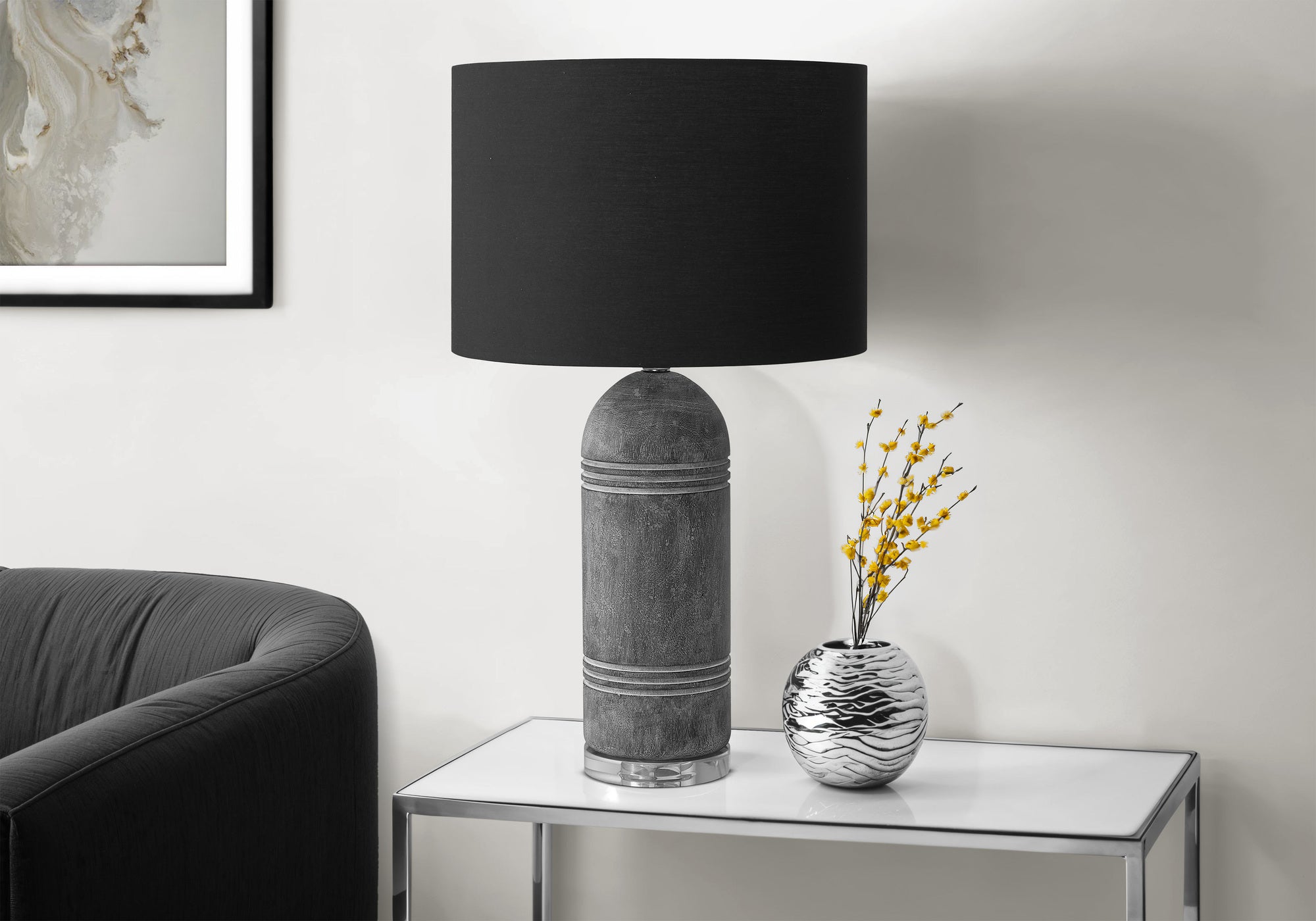 Vire Table Lamp - Stone