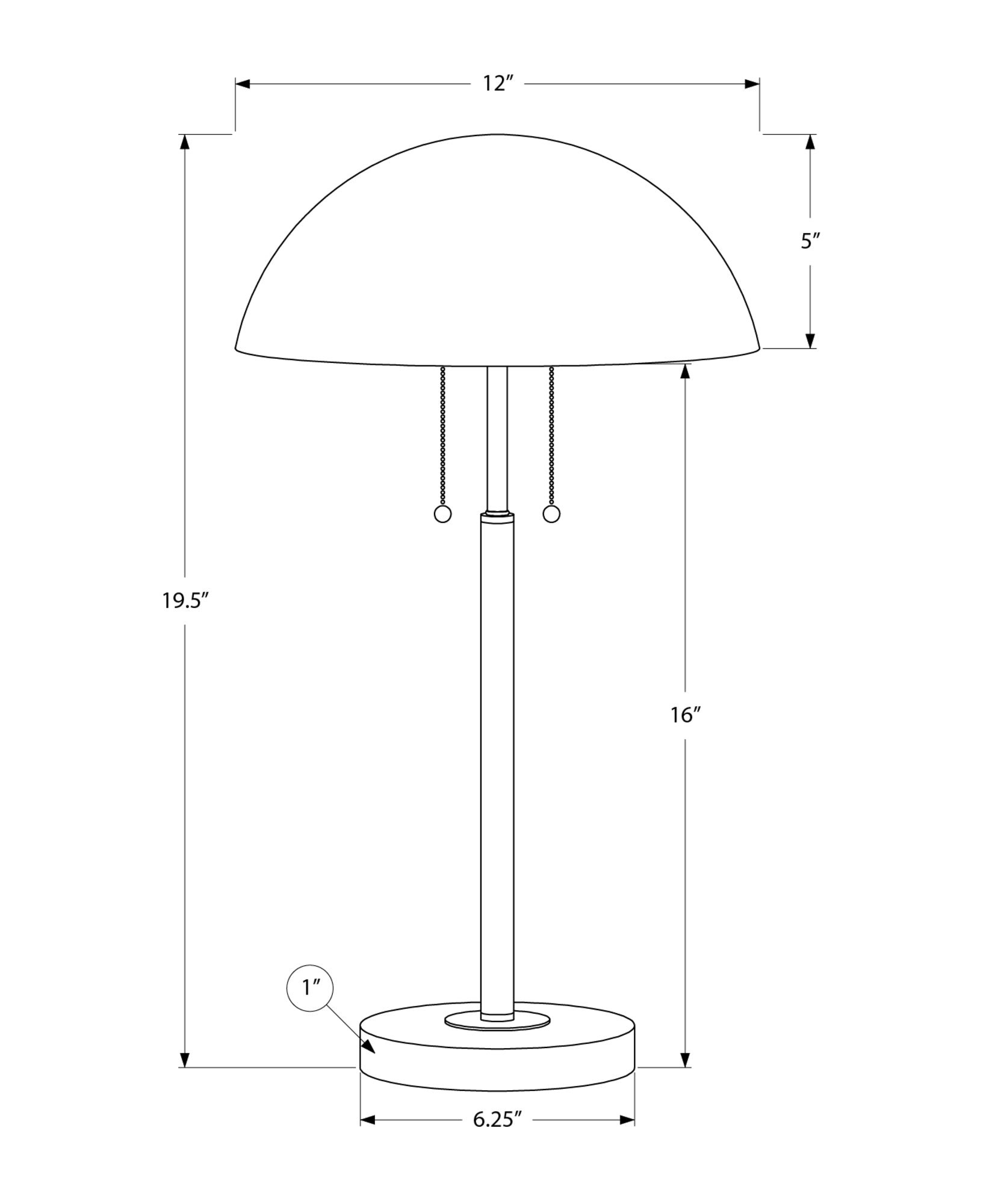 Tovia Table Lamp - Silver