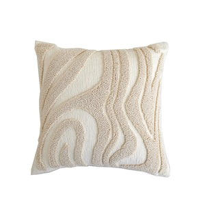 In Full Bloom 18 x 18" Tufted Cushion - Ivory