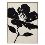 In Full Bloom Botanical Silhouette Wall Art - Ivory, Black