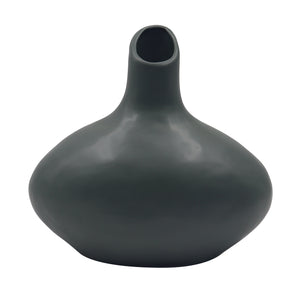 In Full Bloom Ceramic Vase - Green