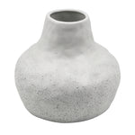 In Full Bloom Large Ceramic Vase Speckle - White