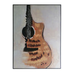 In Harmony Textured Abstract Acoustic Guitar Art