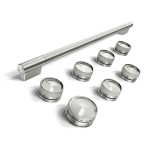 KitchenAid Stainless Steel Handle and Knob Hardware Accessory Kit for 36" Commercial-Style Induction Range - W11774740