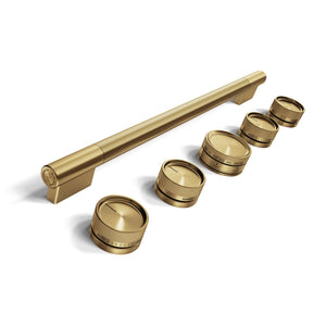 KitchenAid Brass Handle and Knob Hardware Accessory Kit for 30" Commercial-Style Gas Range - W11774751