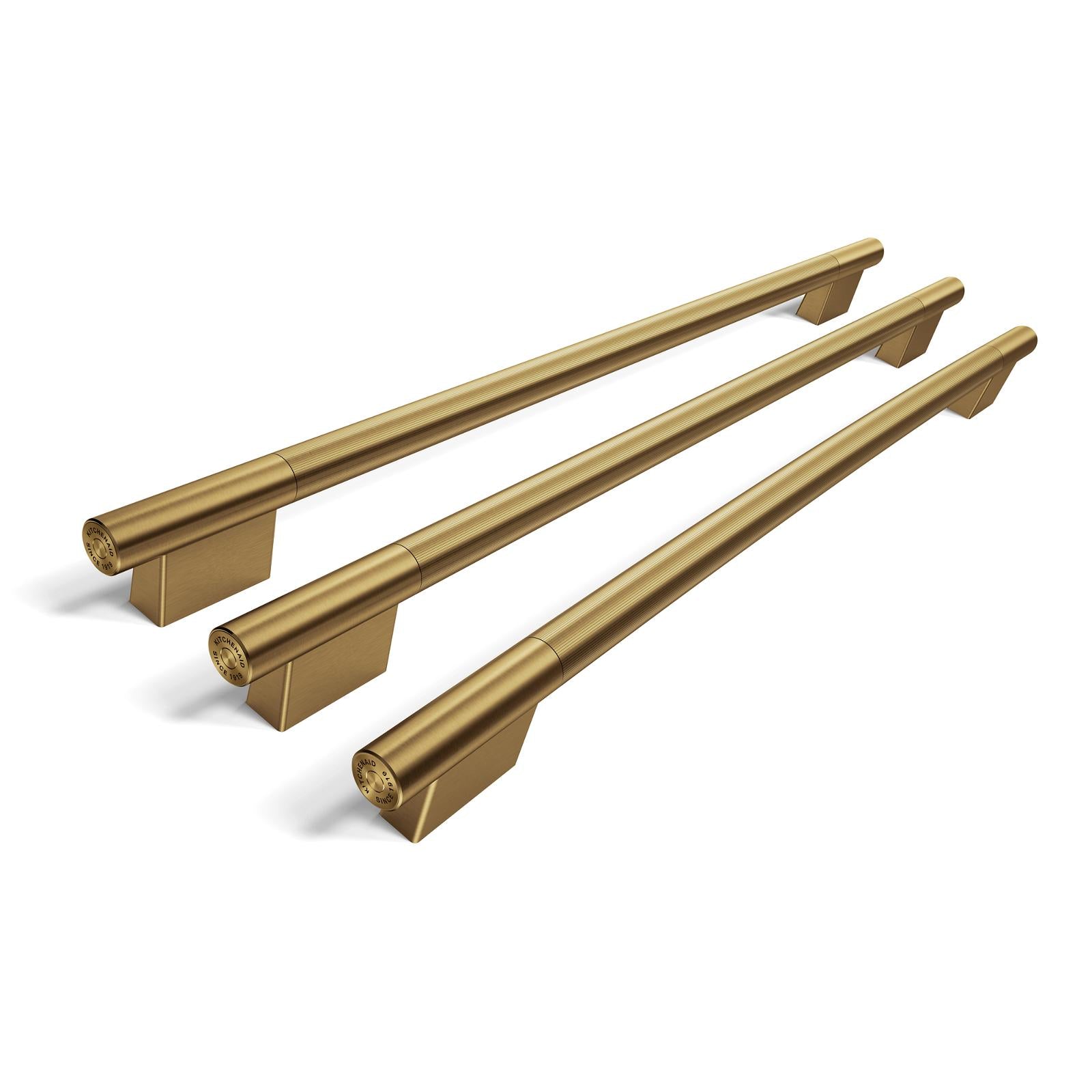 KitchenAid Brass Handle Hardware Accessory Kit for 36" Width Counter-Depth French Door Refrigerator - W11777159