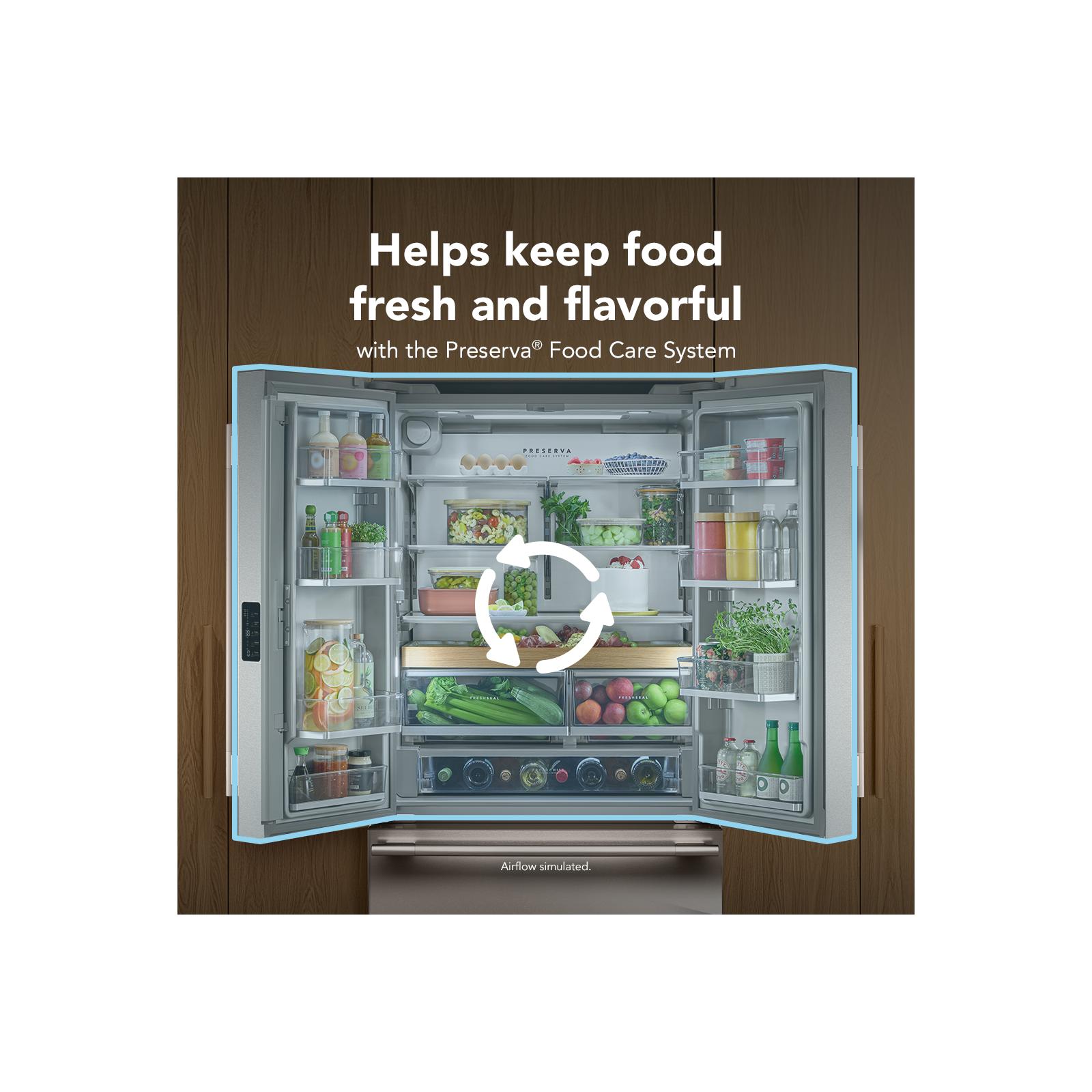 KitchenAid 36" 24.0 Cu. Ft. Black Ore Counter-Depth French Door Refrigerator - KRFC236SBE