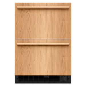 KitchenAid 24" 4.2 Cu. Ft. Panel-Ready Undercounter Double-Drawer Refrigerator - KUCT524SPA