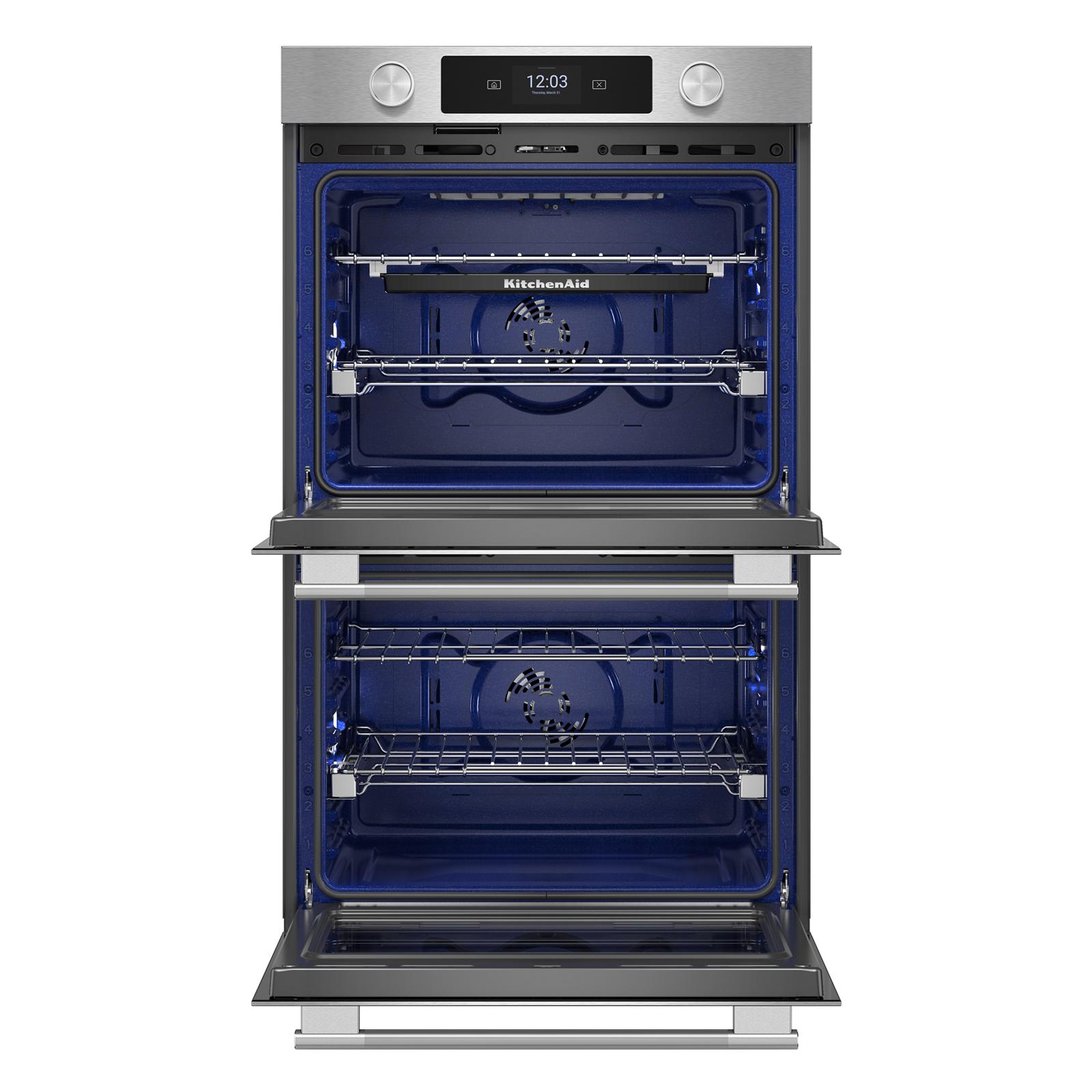 KitchenAid PrintShield Stainless 30" Double Wall Oven (10 cu ft) - KOED730SPS