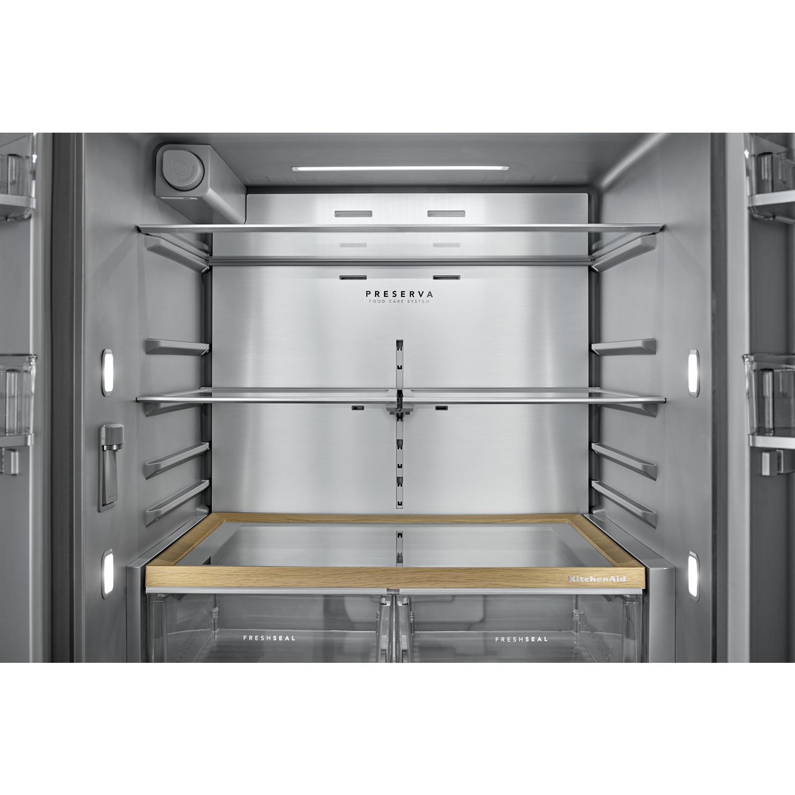 KitchenAid 36" 31 Cu. Ft. PrintShield Stainless Steel French Door Refrigerator - KRFF336SPS