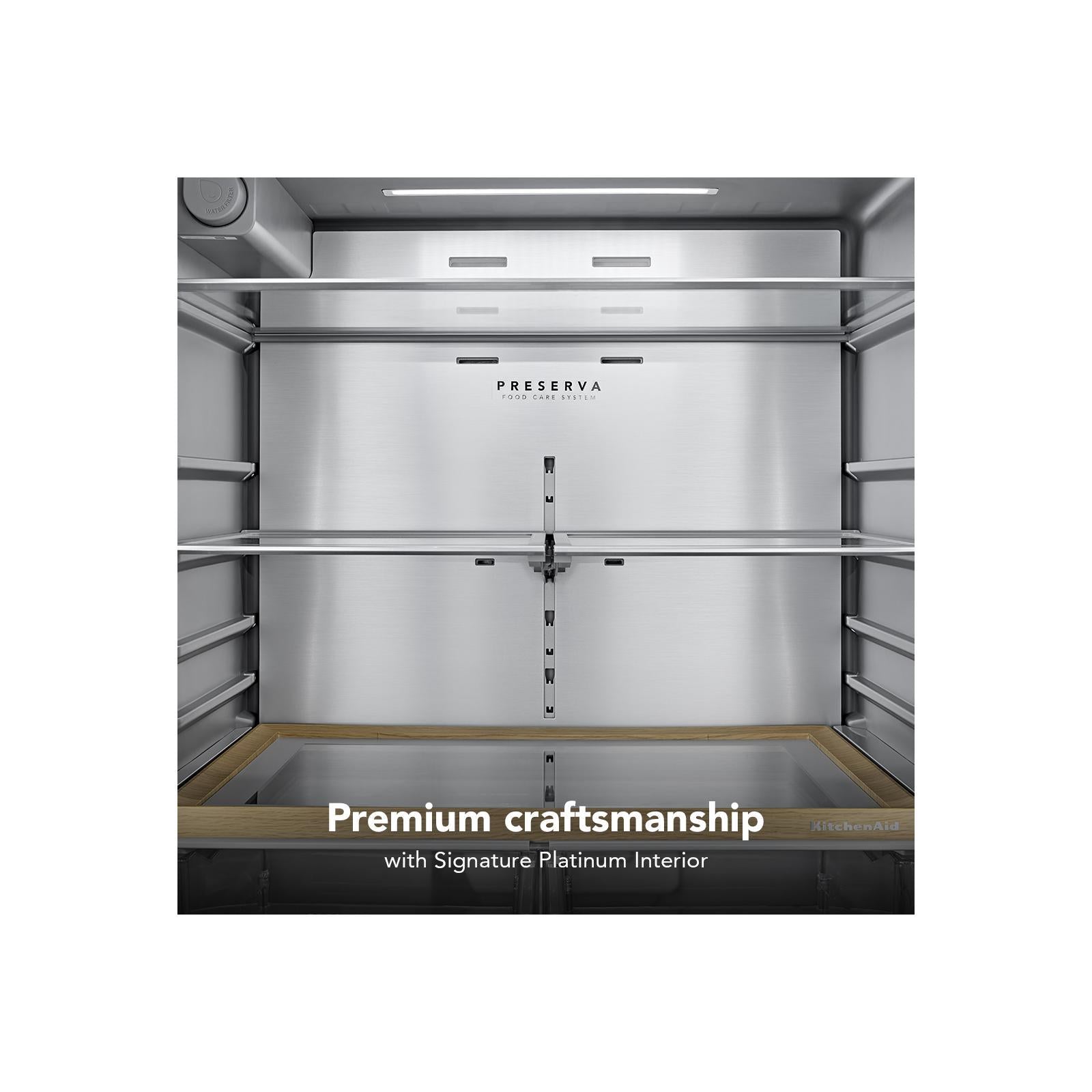 KitchenAid 36" 31 Cu. Ft. PrintShield Stainless Steel French Door Refrigerator - KRFF336SPS--