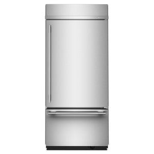 KitchenAid 36" 20.9 Cu. Ft. PrintShield Stainless Steel Built-In Bottom Mount Refrigerator - KBBR336SPS