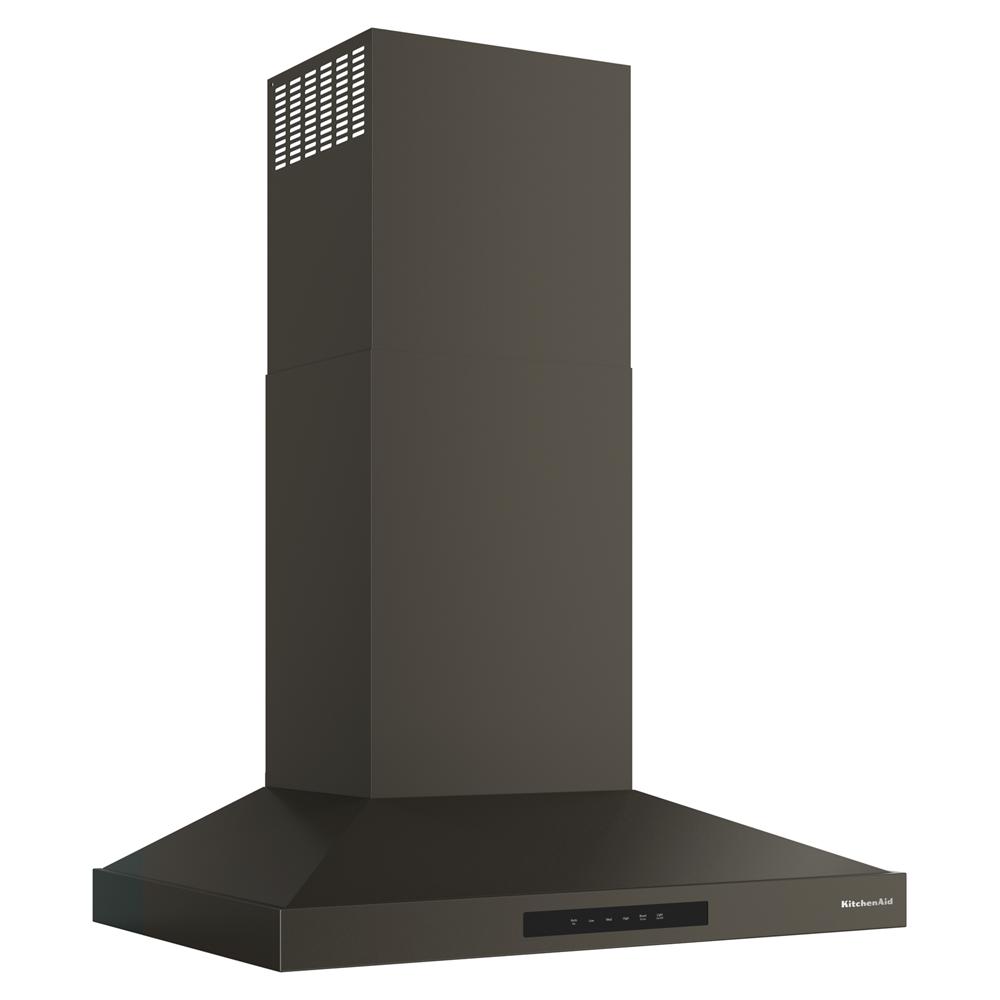 KitchenAid® Black Ore 30" 400 CFM Wall-Mount Canopy Hood - KVWC730SBE