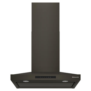 KitchenAid® Black Ore 30" 400 CFM Wall-Mount Canopy Hood - KVWC730SBE