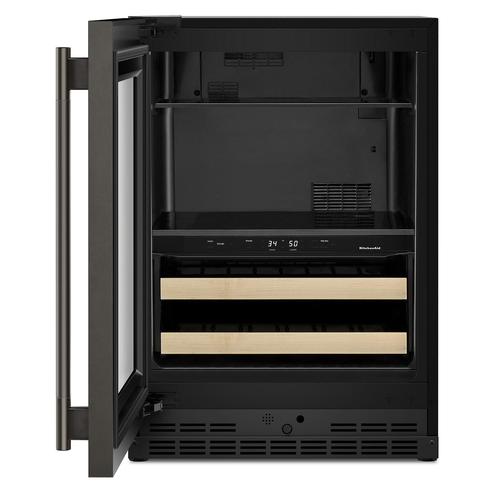 KitchenAid 24" 5.0 Cu. Ft. Black Ore Undercounter Refrigerator - KUBL524SBE